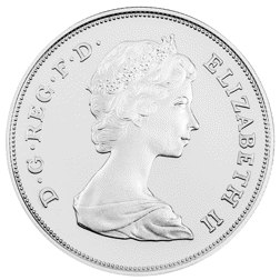 Pre-Owned 1980 UK Queen Mother 80th Birthday Proof Silver Crown Coin - VAT Free