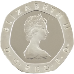 Pre-Owned 1982 UK Twenty-Pence Proof Piedfort Silver Coin - VAT Free