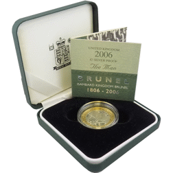 Pre-Owned 2006 UK Brunel £2 Silver Proof Coin - VAT Free