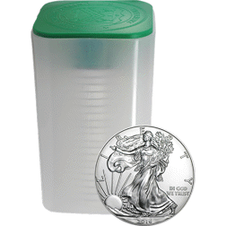 Pre-Owned USA Eagle 1oz Silver Coin - Mixed Dates - VAT Free