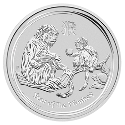 Pre-Owned 2016 Australian Lunar Monkey 1kg Silver Coin - VAT Free