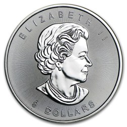 Pre-Owned 2015 Canadian SuperLeaf 1.5oz Silver Coin - VAT Free