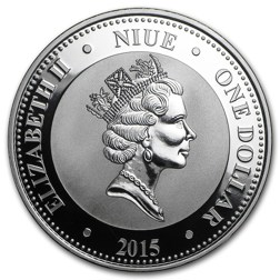 Pre-Owned 2015 Niue 'The Tiger' Endangered Silver 1oz Coin - VAT Free
