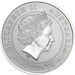 Pre-Owned 2014 Australian Great White Shark 1/2oz Silver Coin - VAT Free