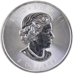 Pre-Owned 2015 Canadian Bison 1.25oz Silver Coin - Vat Free