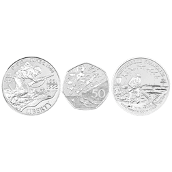 Pre-Owned 1994 50th Anniversary of the Allied Invasion of Europe Proof Silver 3-Coin Collection - VA