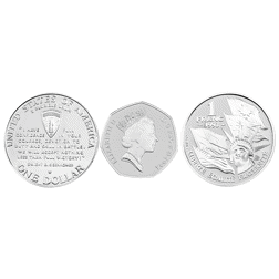 Pre-Owned 1994 50th Anniversary of the Allied Invasion of Europe Proof Silver 3-Coin Collection - VA