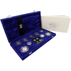 Pre-Owned UK Millennium Silver Proof Coin Collection - VAT Free