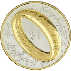Pre-Owned 2003 New Zealand Lord Of The Rings Silver Proof $1 Coin - VAT Free