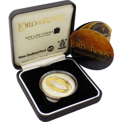 Pre-Owned 2003 New Zealand Lord Of The Rings Silver Proof $1 Coin - VAT Free