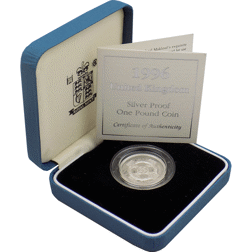Pre-Owned 1996 UK Silver Proof £1 Coin - VAT Free