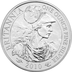 Pre-Owned 2010 UK Britannia 1oz Silver Coin - VAT Free
