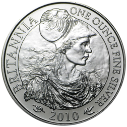 Pre-Owned 2010 UK Britannia 1oz Silver Coin - VAT Free