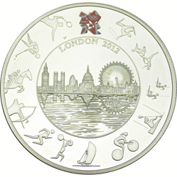 Pre-Owned 2012 UK London Olympic £5 Proof Silver Coin - VAT Free