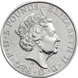 Pre-Owned 2016 UK Queen’s Beasts The Lion 2oz Silver Coin - VAT Free