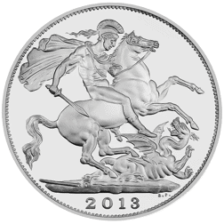 Pre-Owned 2013 UK The Royal Birth £5 Proof Silver Coin - VAT Free