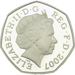 Pre-Owned 2007 UK Scouts 100 Years of Adventure 50p Proof Silver Coin - VAT Free