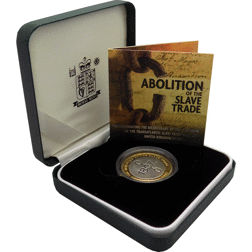Pre-Owned 2007 UK Bicentenary of Abolition of Slave Trade £2 Silver Proof Coin - VAT Free