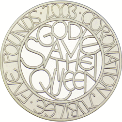 Pre-Owned 2003 UK Coronation Jubilee Crown £5 Proof Silver Coin - VAT Free