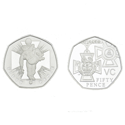 Pre-Owned 2006 UK The Victoria Cross 50p Proof Silver 2-Coin Set - VAT Free