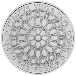 Pre-Owned 2007 UK Diamond Wedding £5 Proof Silver Crown Coin - VAT Free