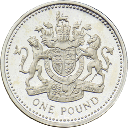Pre-Owned 2008 UK £1 Proof Silver Coin - VAT Free
