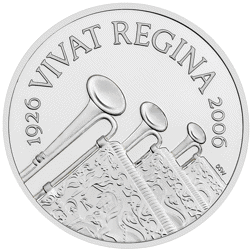 Pre-Owned 2006 UK Queen Elizabeth II 80th Birthday Proof Silver Crown - VAT Free