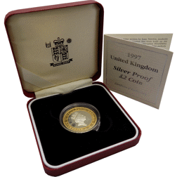 Pre-Owned 1997 UK £2 Proof Silver Coin - VAT Free