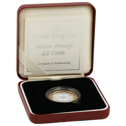 Pre-Owned 1997 UK £2 Proof Silver Coin - VAT Free