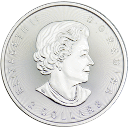 Pre-Owned 2016 Canadian Howling Wolves 3/4 oz Silver Coin - VAT Free