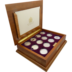 Pre-Owned 2002 and 2003 UK Golden Jubilee Silver Proof Crown 24-Coin Collection - VAT Free