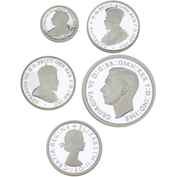 Pre-Owned 2000 Australian Coins of the 20th Century Monarchs 5 Silver Proof Coin Set - VAT Free