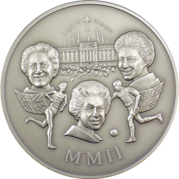 Pre-Owned 2002 UK Commemorative Annual History 5oz Silver Coin - VAT Free