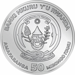 Pre-Owned 2017 Rwanda African Hippo 1oz Silver Coin - VAT Free