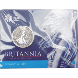 Pre-Owned 2015 UK Britannia £50 Fine Silver Coin