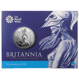Pre-Owned 2015 UK Britannia £50 Fine Silver Coin - VAT Free