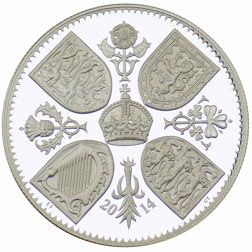 Pre-Owned 2014 UK First Birthday of Prince George £5 Proof Silver Coin - VAT Free