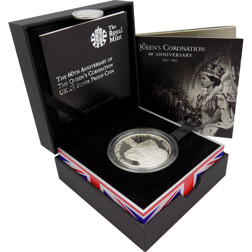 Pre-Owned 2013 UK 60th Anniversary Coronation £5 Silver Proof Coin - VAT Free