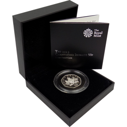 Pre-Owned 2013 UK Christopher Ironside 50p Silver Proof Coin - VAT Free