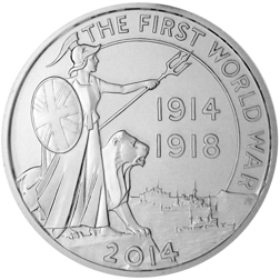 Pre-Owned 2014 UK 'Outbreak' £20 Carded Silver Coin - VAT Free