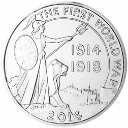 Pre-Owned 2014 UK 'Outbreak' £20 Silver Coin - Carded - VAT Free
