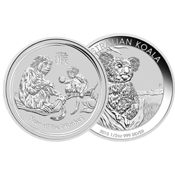 1/2oz Silver Coin - Mixed Coins