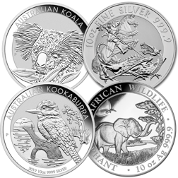 10oz Silver Coin - Mixed Coins