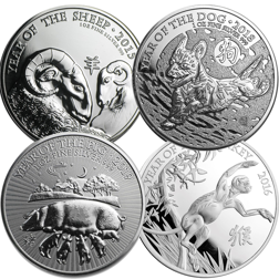 UK Lunar 1oz Silver Coins