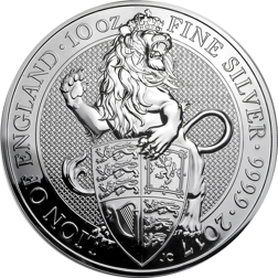 2017 UK Queen’s Beasts 10oz Silver Coin - The Lion of England