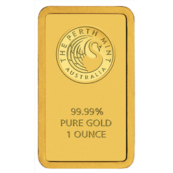 Perth Mint 1oz Gold Bar in Assay