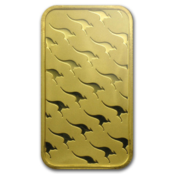 Perth Mint 1oz Gold Bar in Assay
