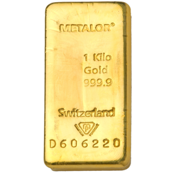 Metalor 1Kg Gold Cast Bar