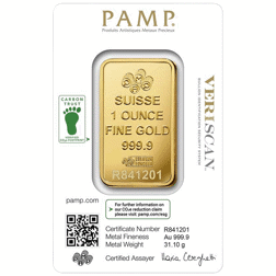 PAMP Suisse Fortuna 1oz Gold Bar