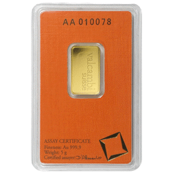 Valcambi 5g Stamped Gold Bar